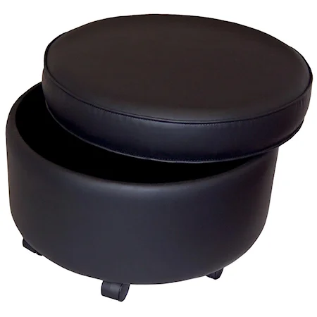 Round Extra Large Storage Ottoman